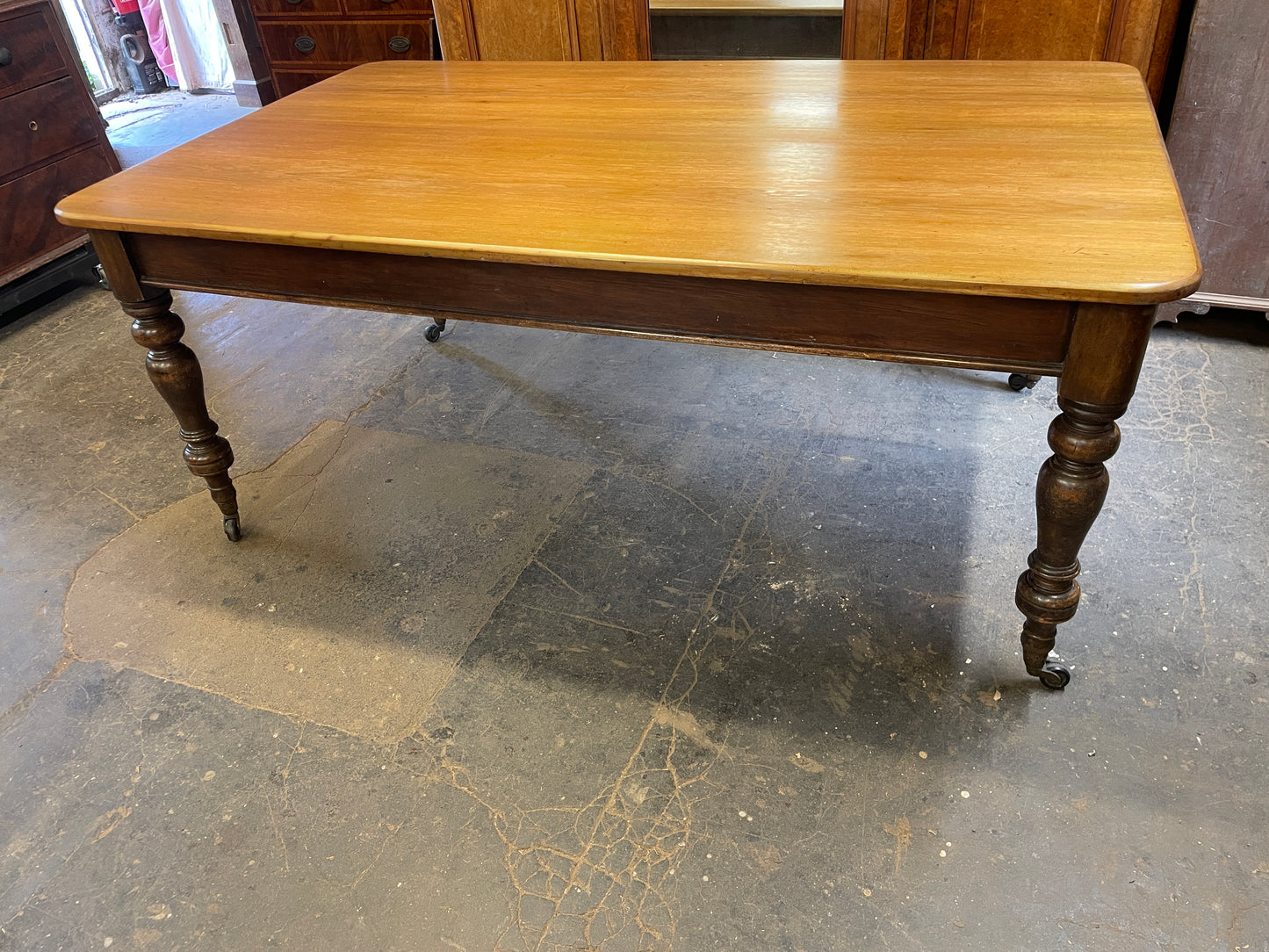 Victorian pine table