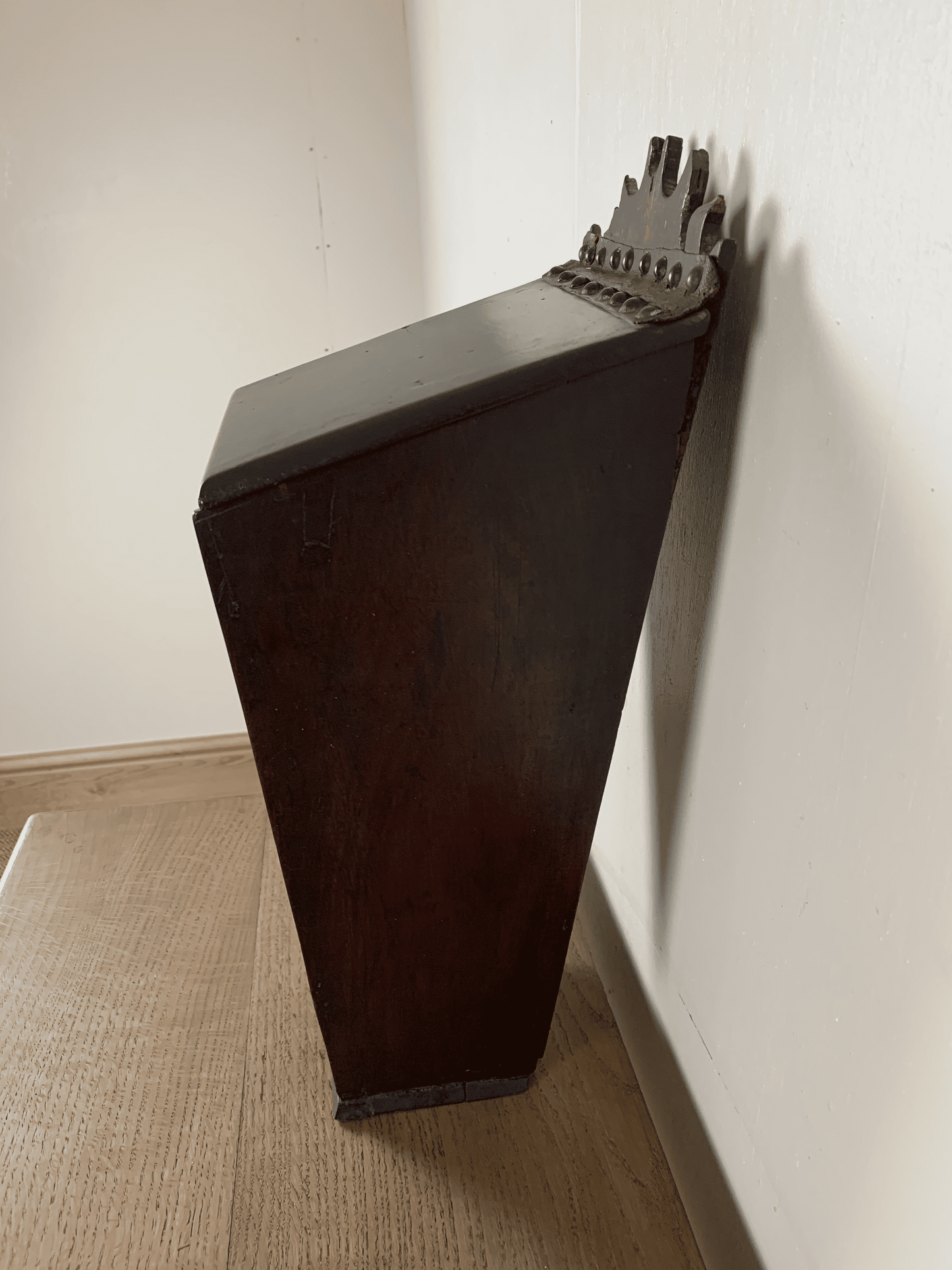 Stylish and Functional: Vintage Fruitwood Candle Storage