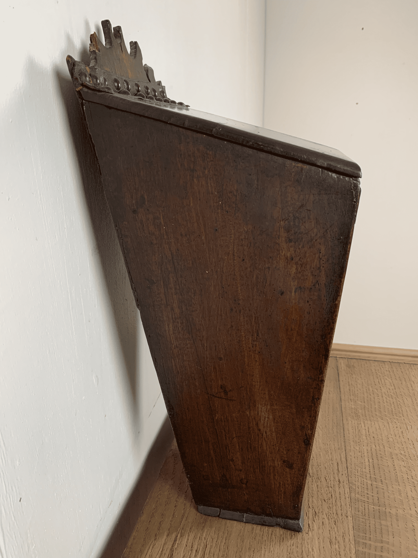 Stylish and Functional: Vintage Fruitwood Candle Storage