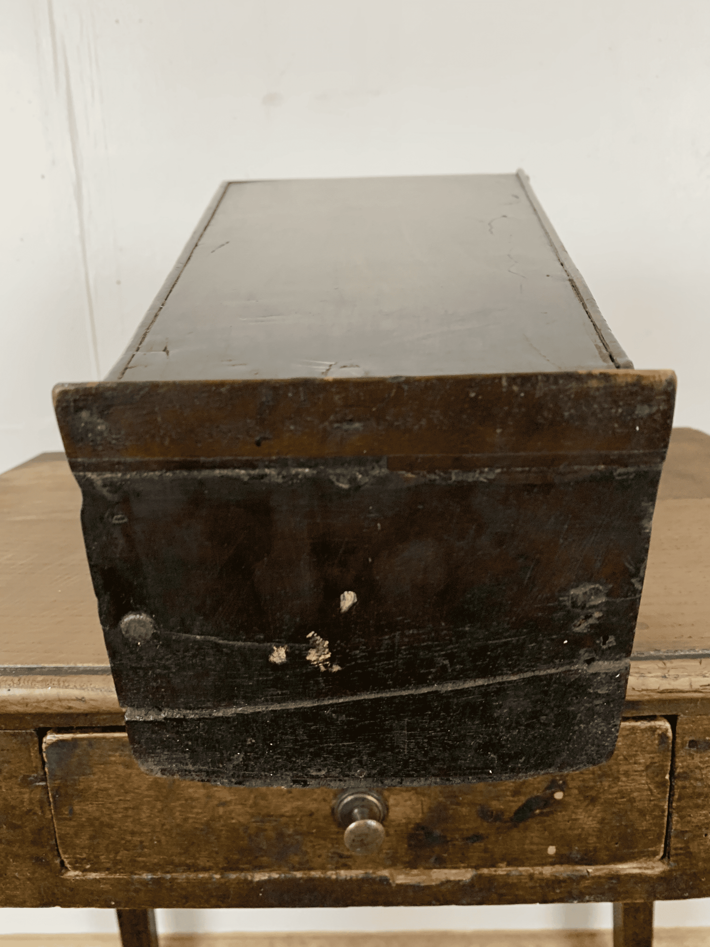 Stylish and Functional: Vintage Fruitwood Candle Storage