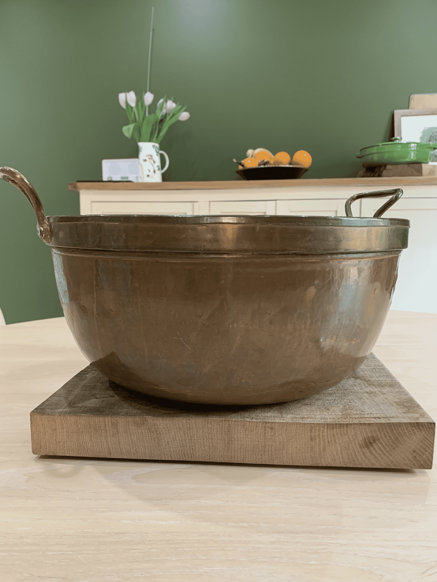 Exquisite Artistry: Antique Copper and Brass Pot for Your Home