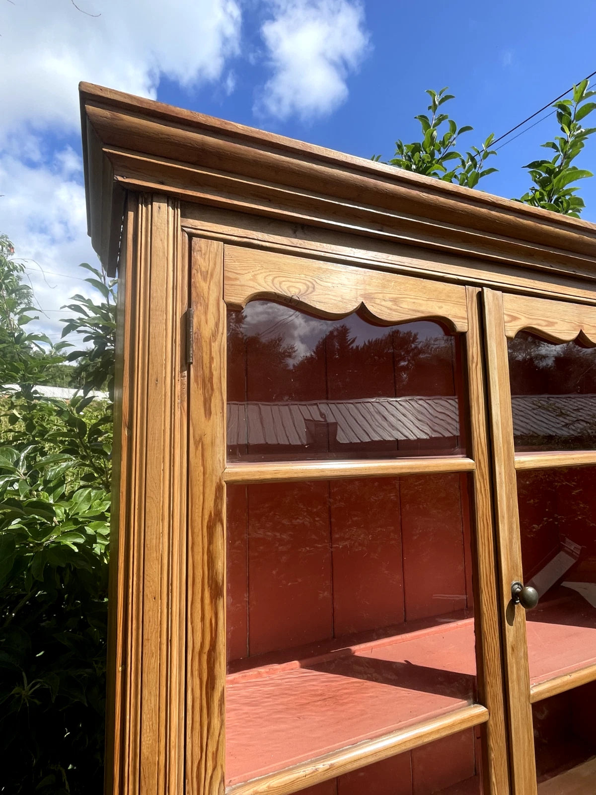 Antique Pine Farmhouse Kitchen Dresser