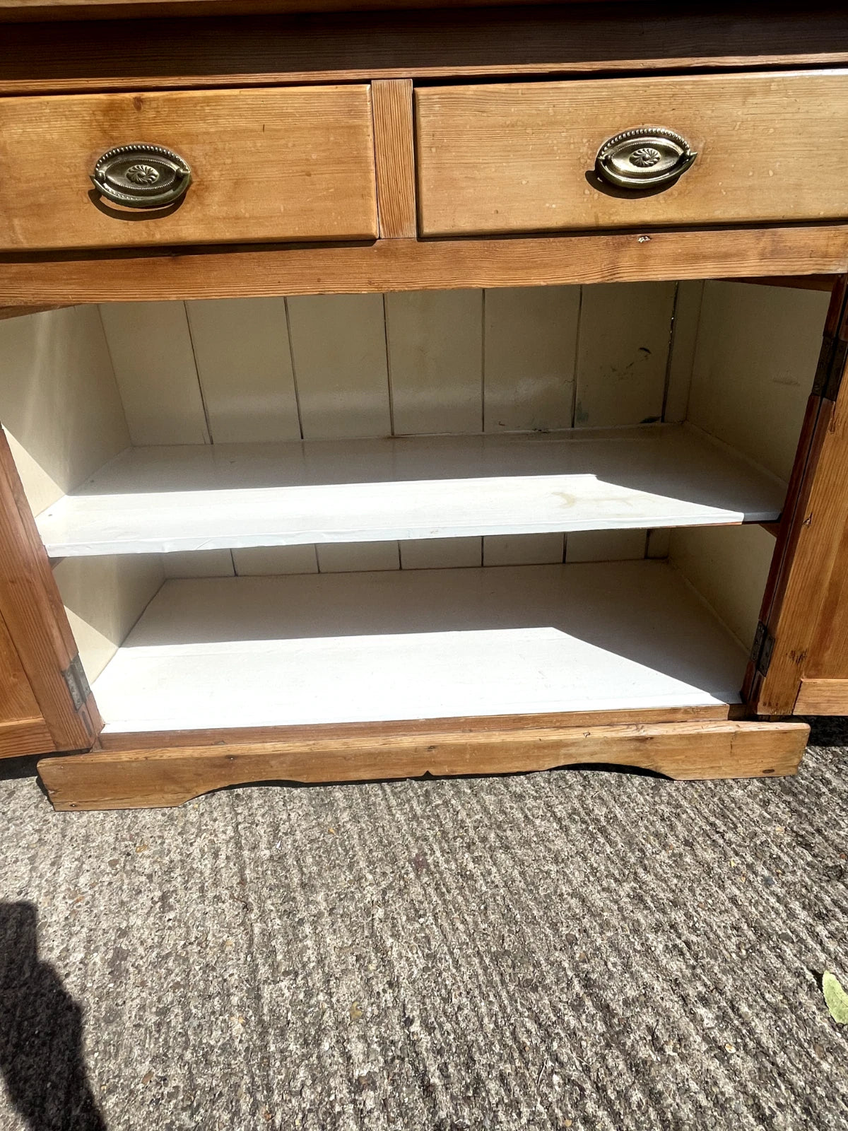 Antique Pine Farmhouse Kitchen Dresser
