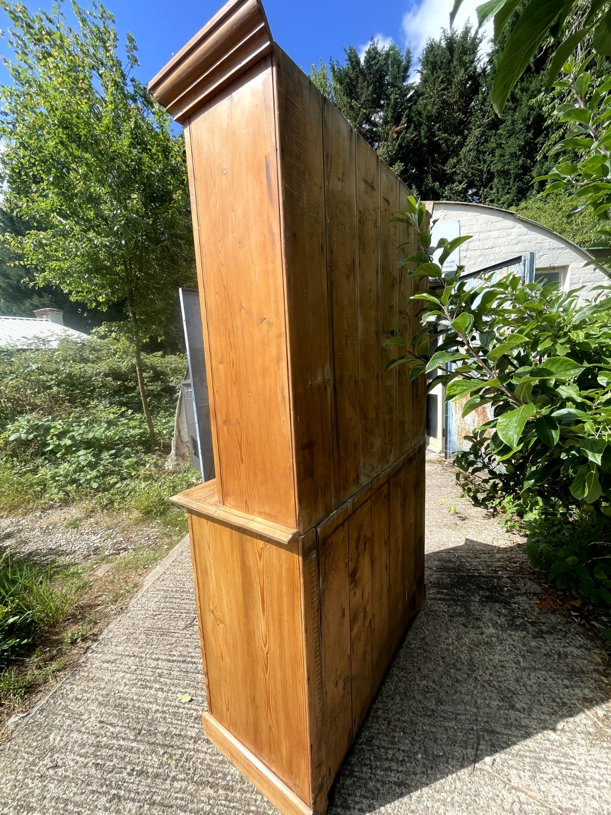 Antique Pine Farmhouse Kitchen Dresser