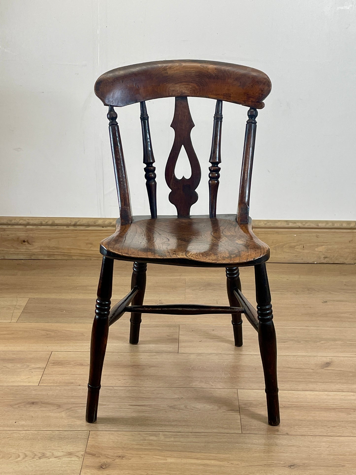 Antique Welsh Heart-Back Side Chair – Country Kitchen Charm