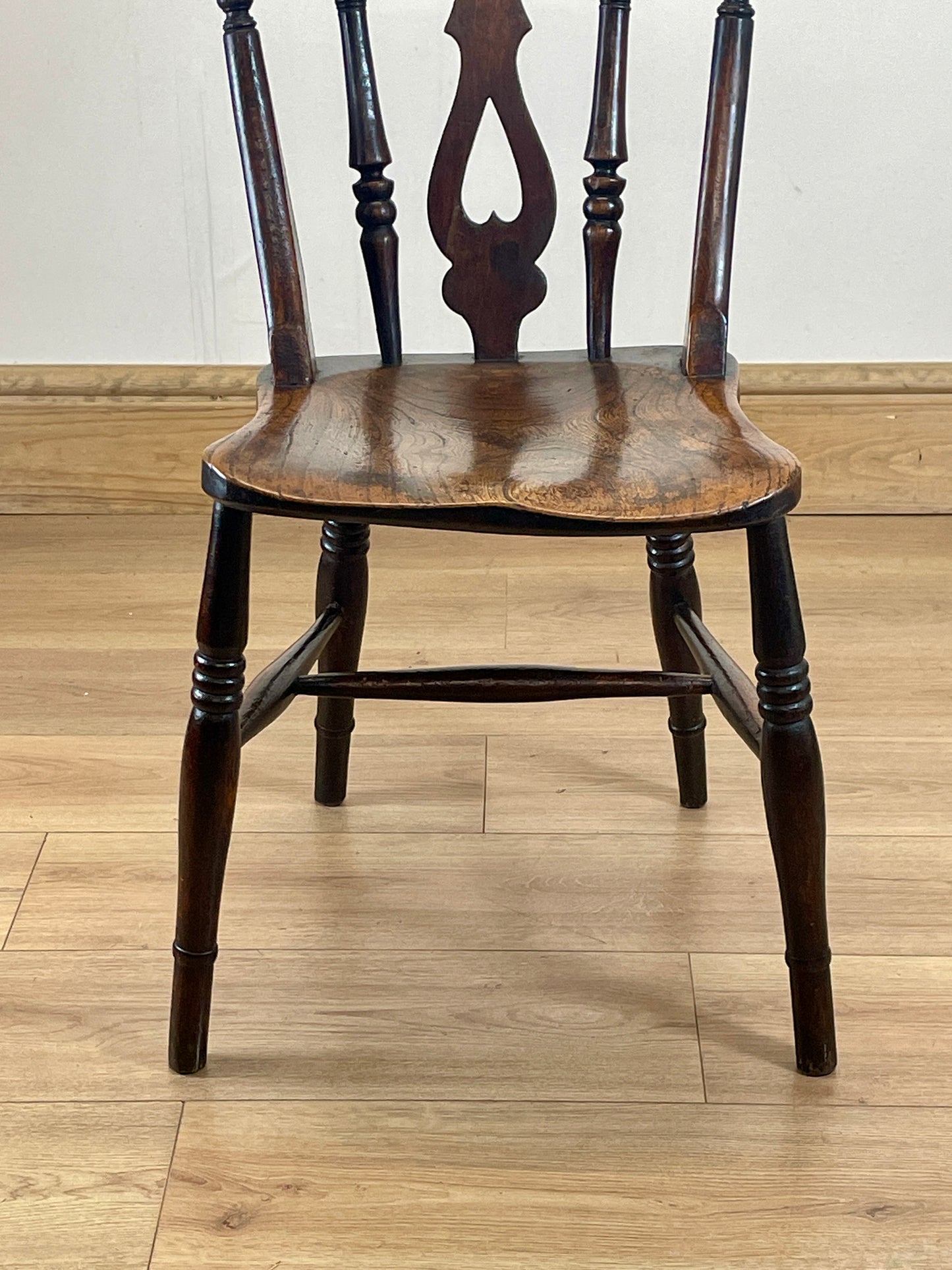 Antique Welsh Heart-Back Side Chair – Country Kitchen Charm