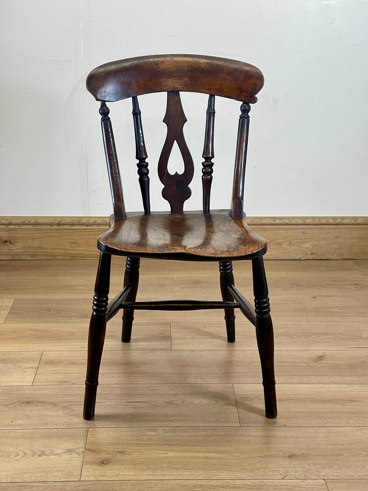 Antique Welsh Heart-Back Side Chair – Country Kitchen Charm