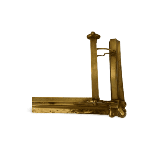 Functional Elegance: Brass Fireplace Fender