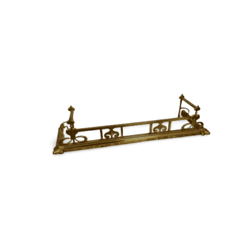 Functional Elegance: Brass Fireplace Fender
