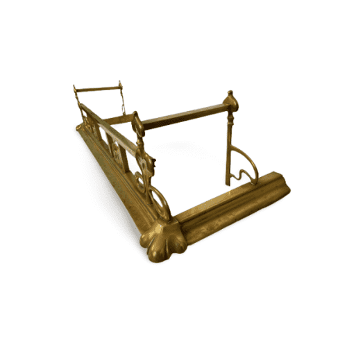 Functional Elegance: Brass Fireplace Fender