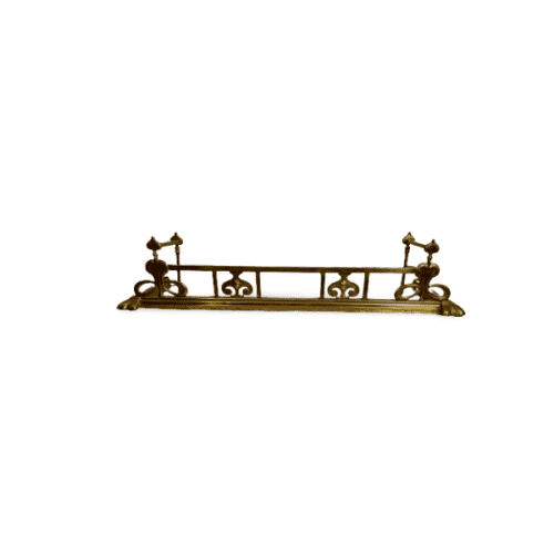 Functional Elegance: Brass Fireplace Fender