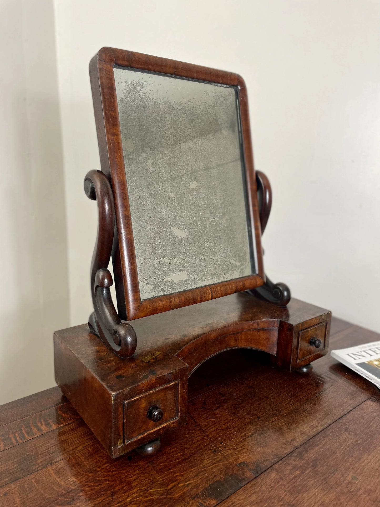 18C Antique Georgian Dressing Mirror