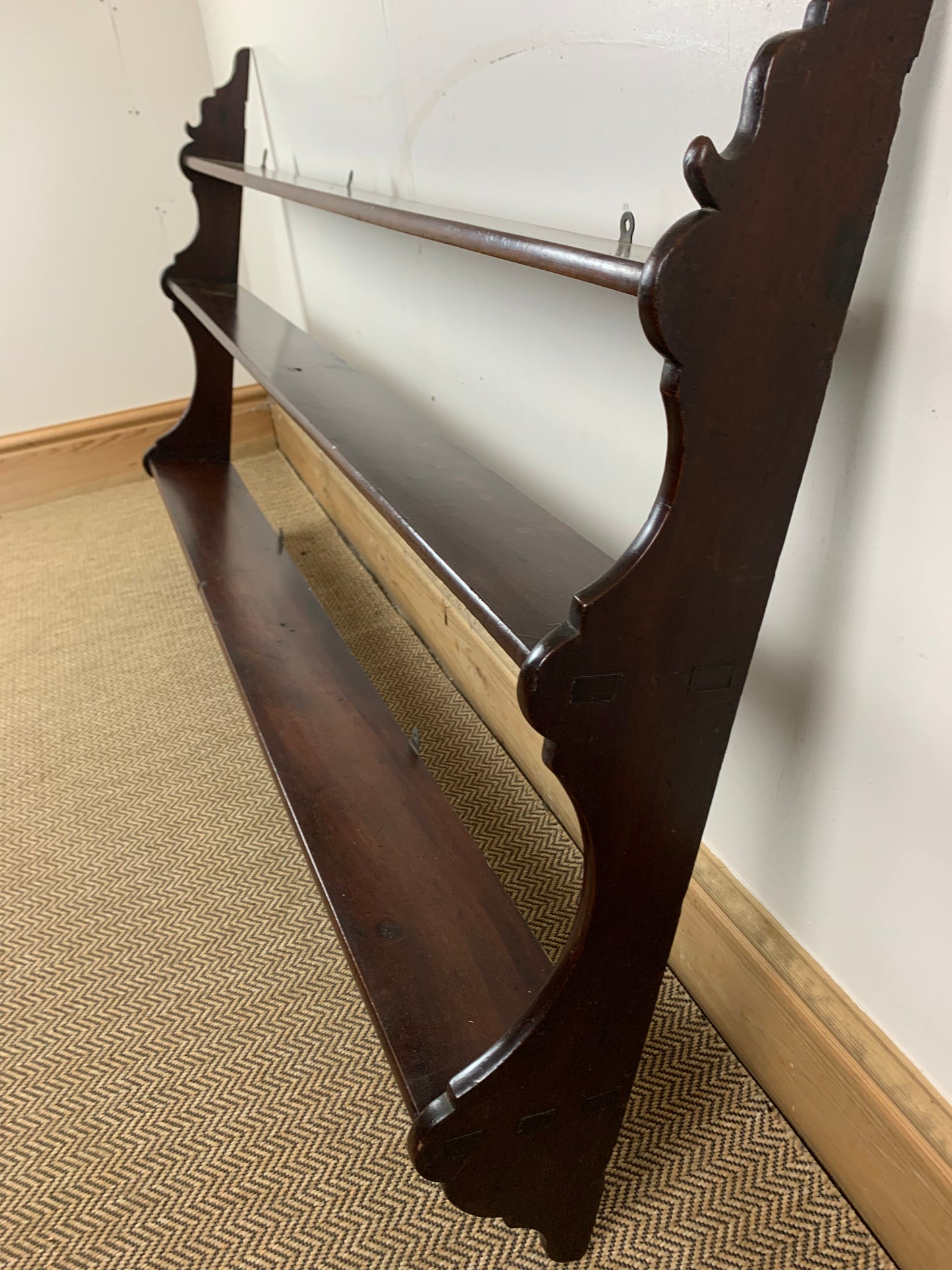 victorian-mahogany-waterfall-shelves