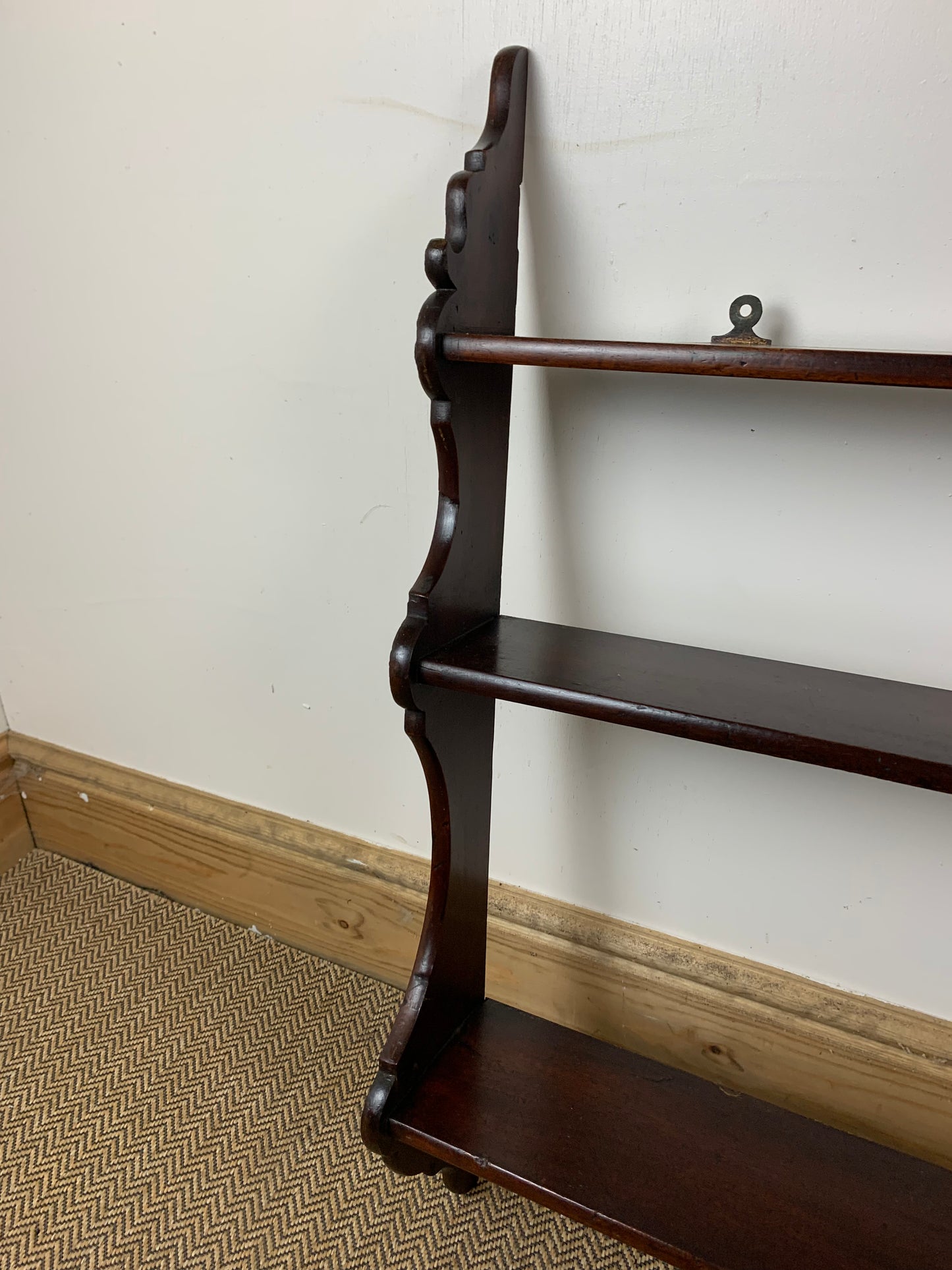 victorian-mahogany-waterfall-shelves