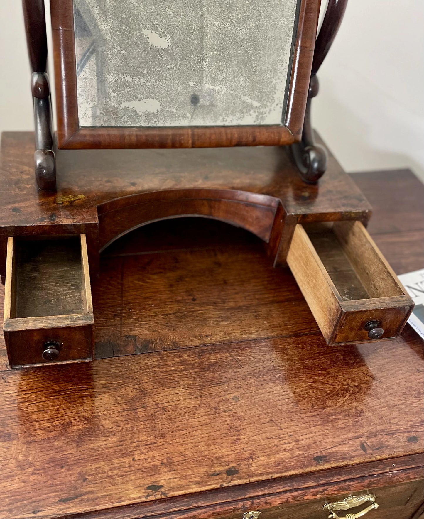 18C Antique Georgian Dressing Mirror