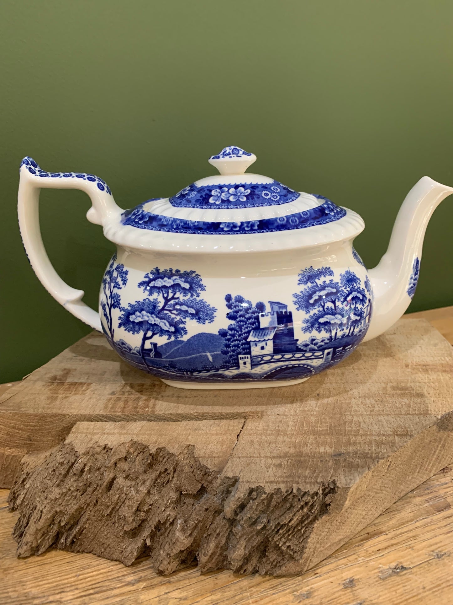 Crafted to Perfection: Spode Blue Tower Teapot