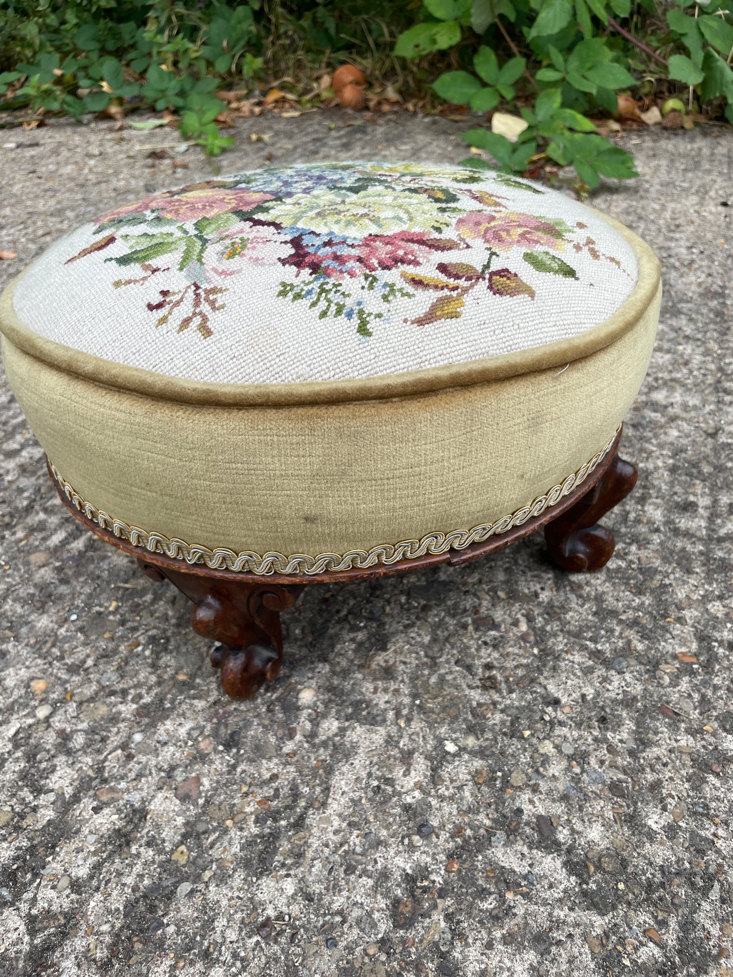 Pair of Victorian foot stools