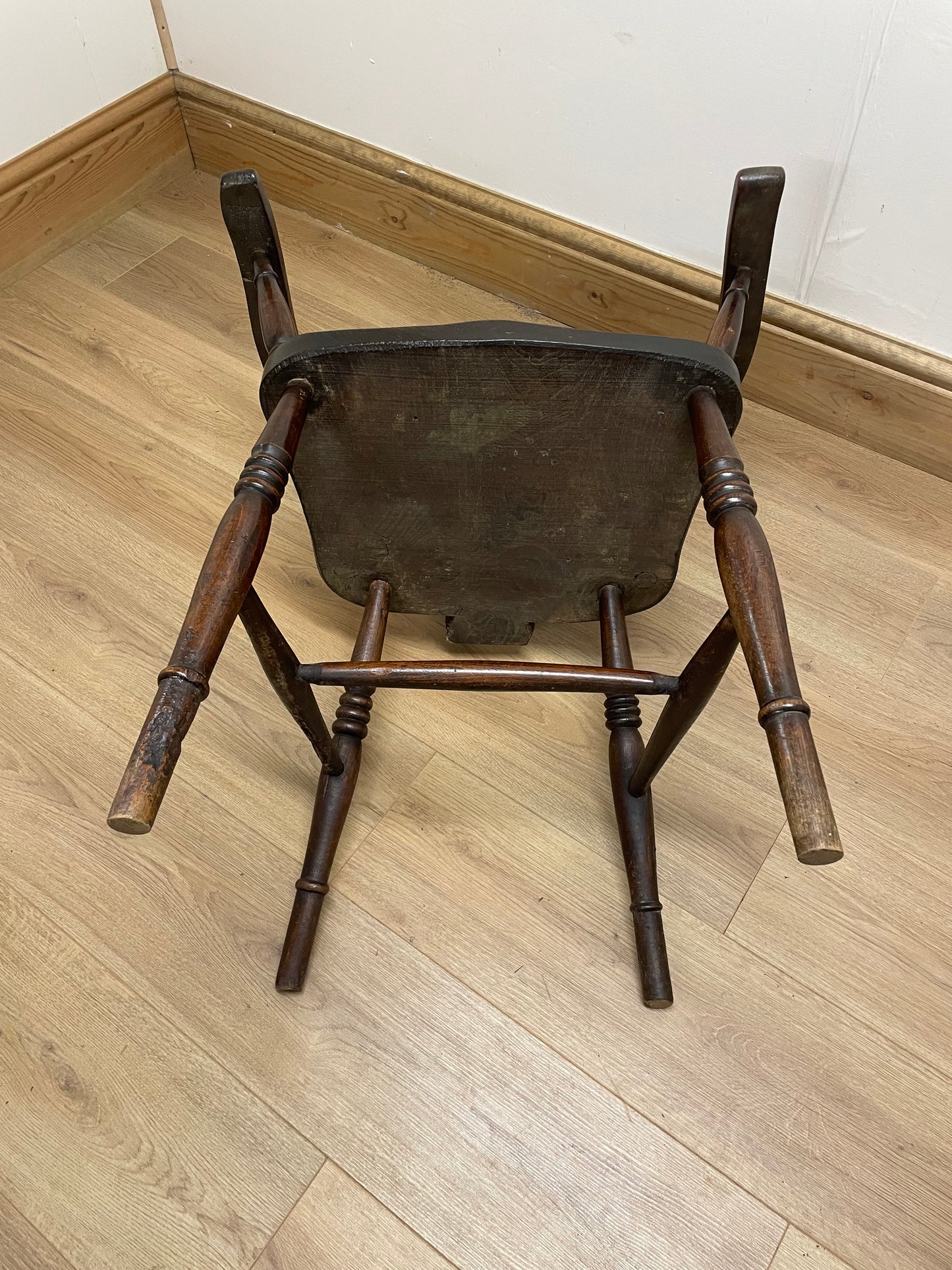 Victorian wheel back carver chair