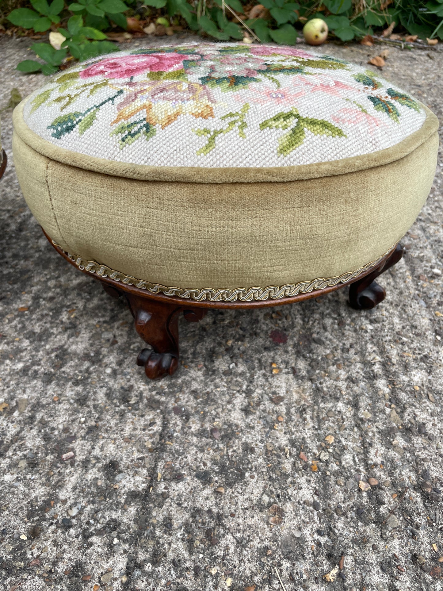 Pair of Victorian foot stools