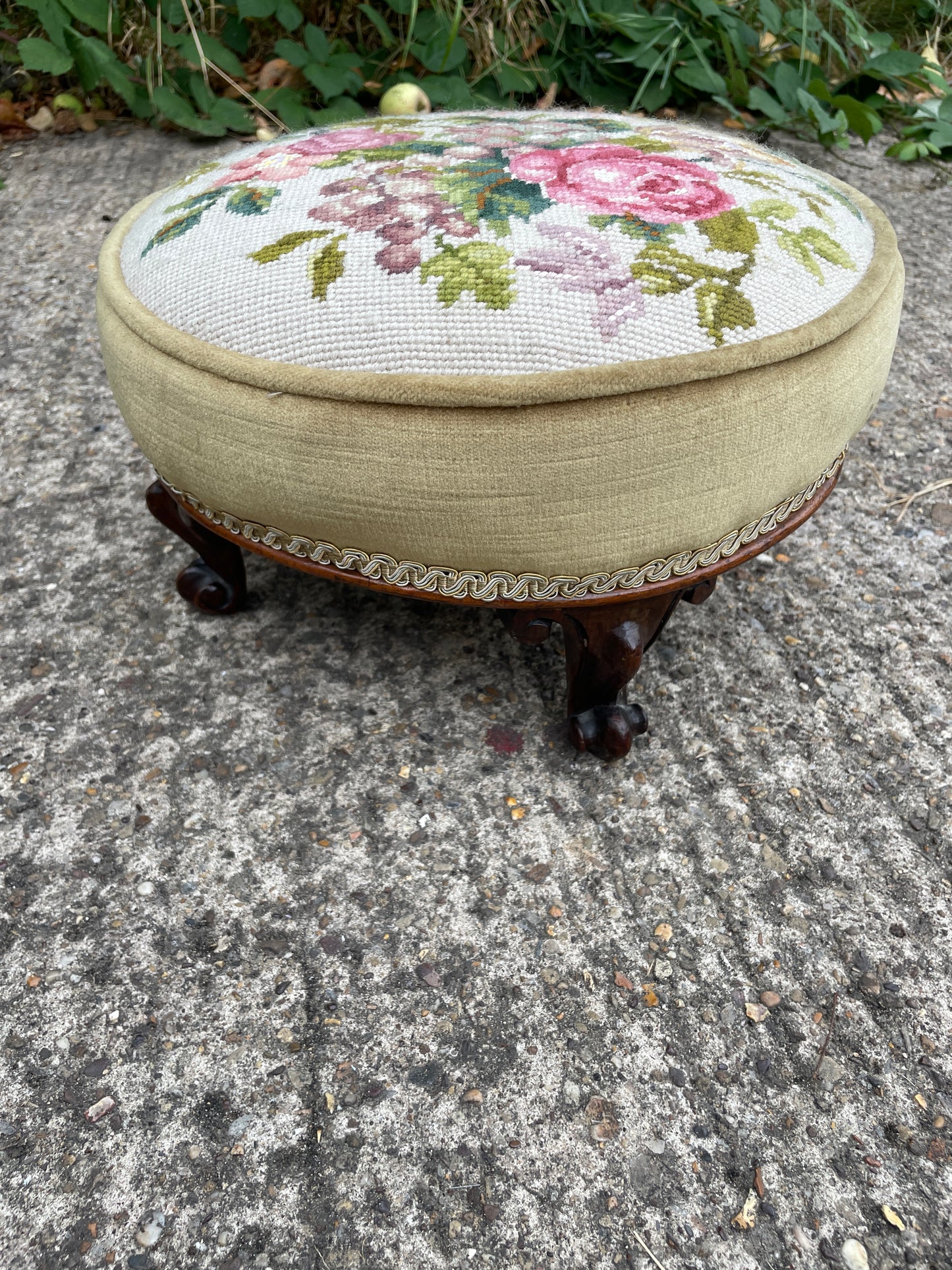 Pair of Victorian foot stools