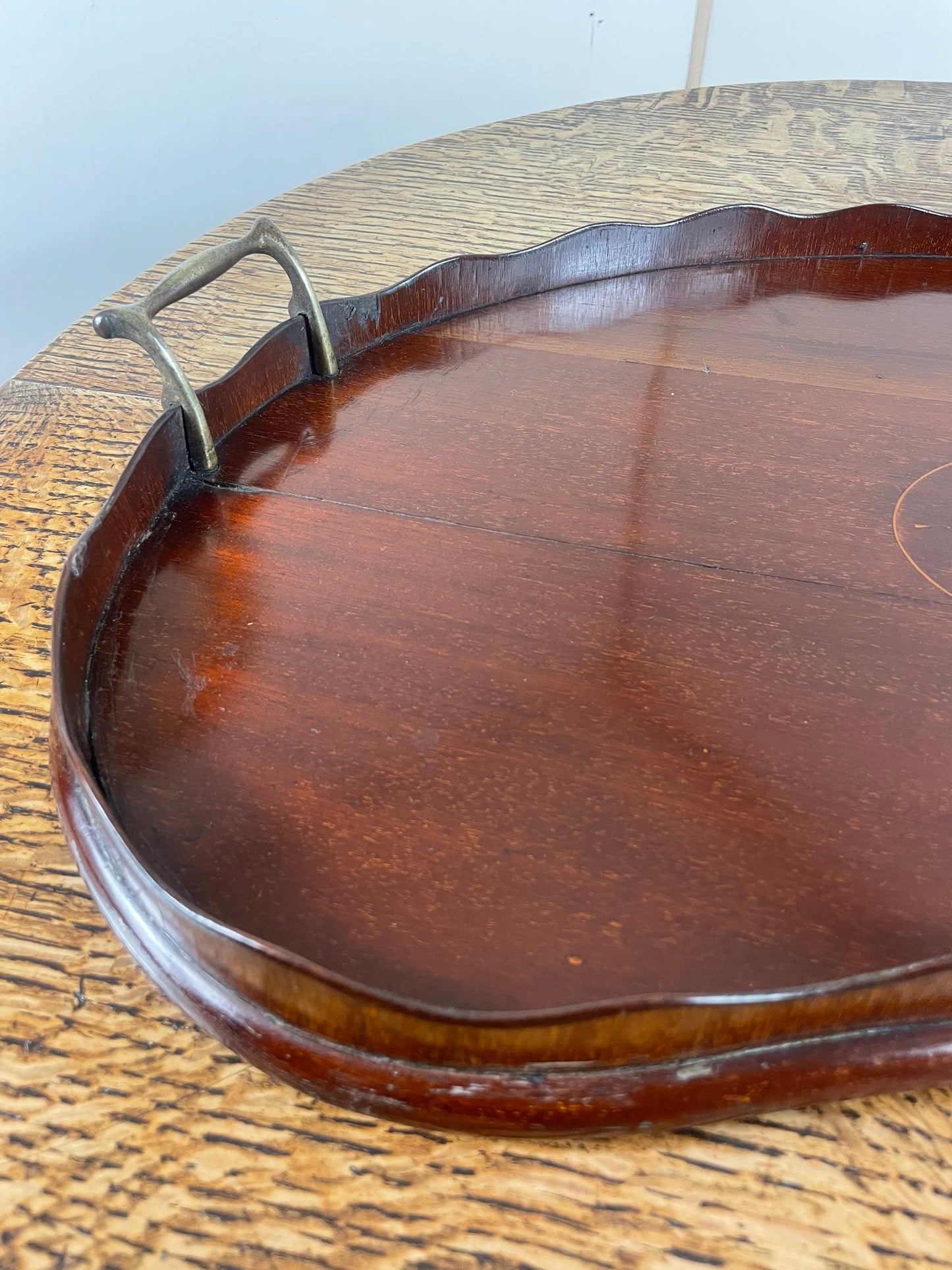 Victorian mahogany tray