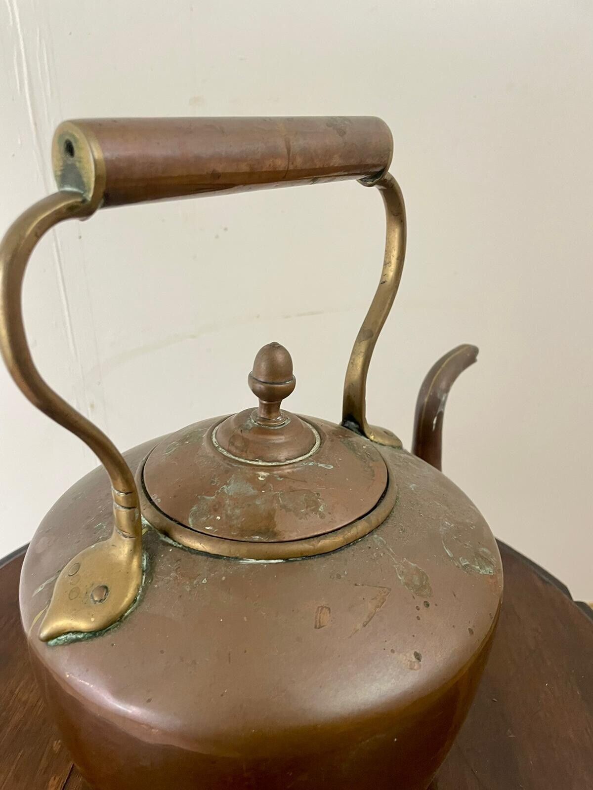 18th Century Antique Copper Kettle handle
