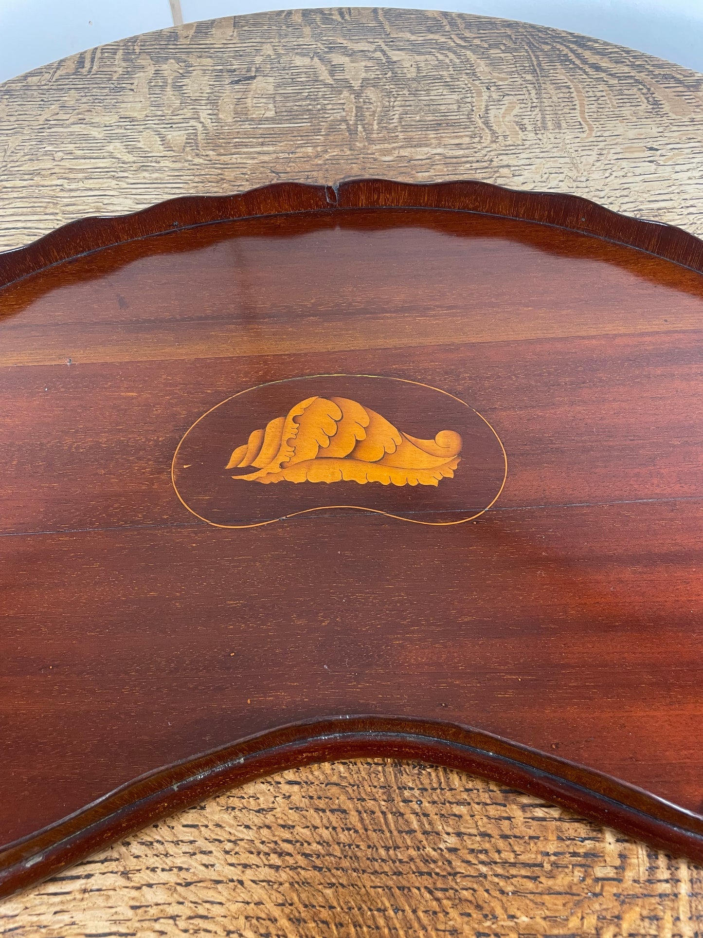 Victorian mahogany tray