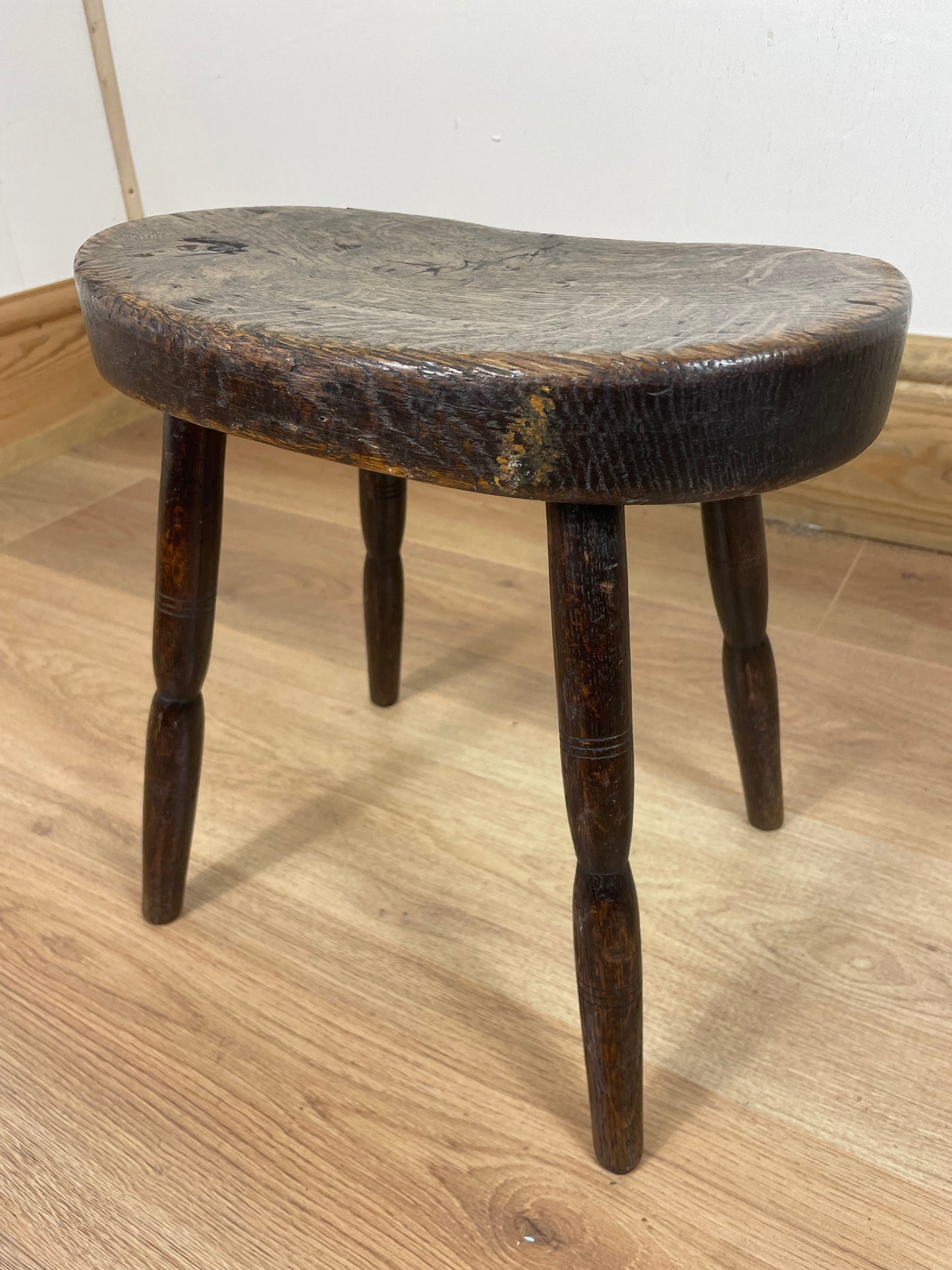 Victorian oak stool