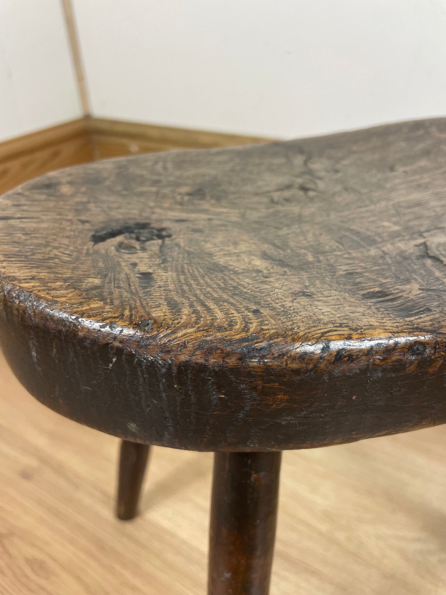 Victorian oak stool