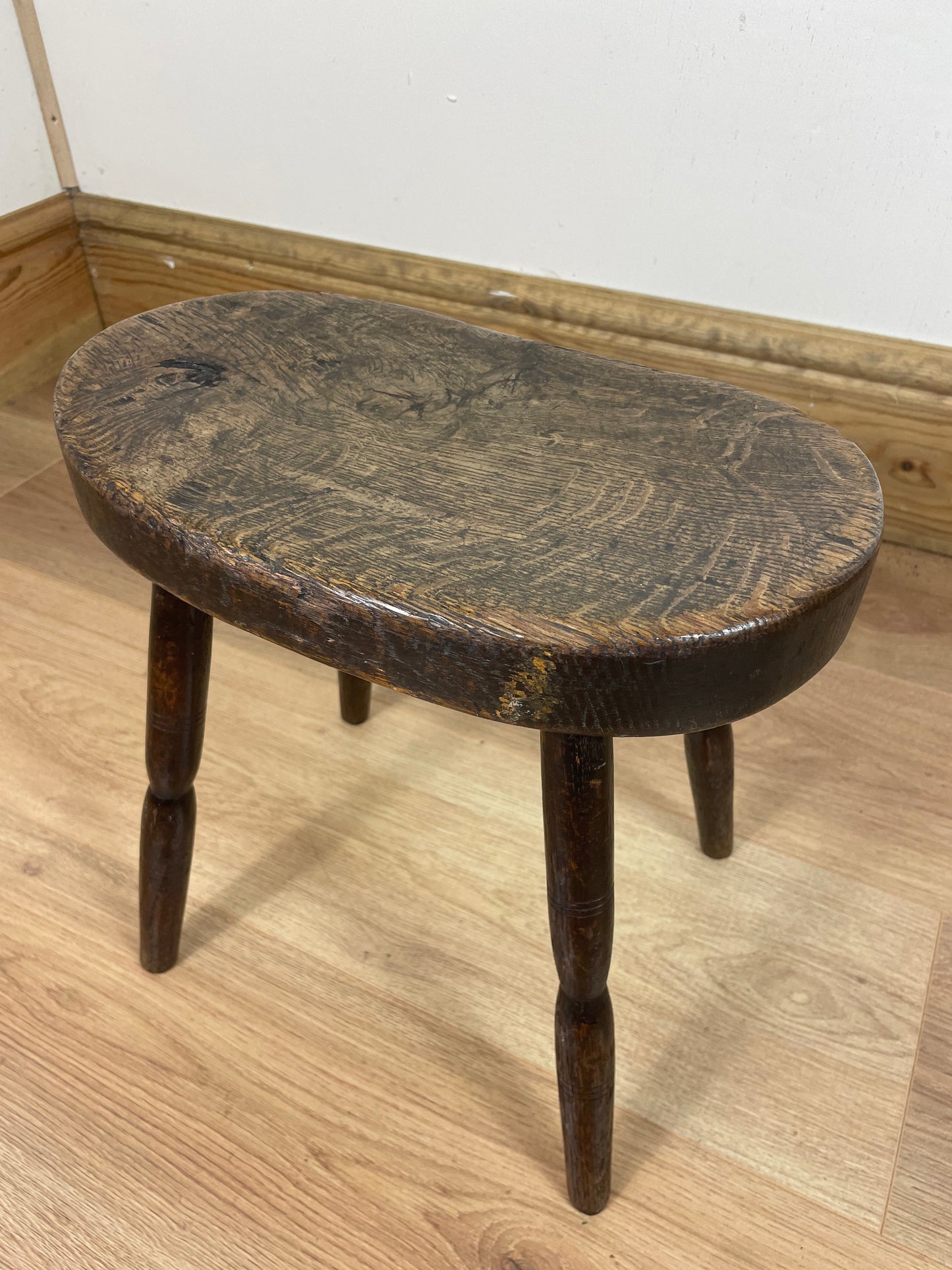 Victorian oak stool