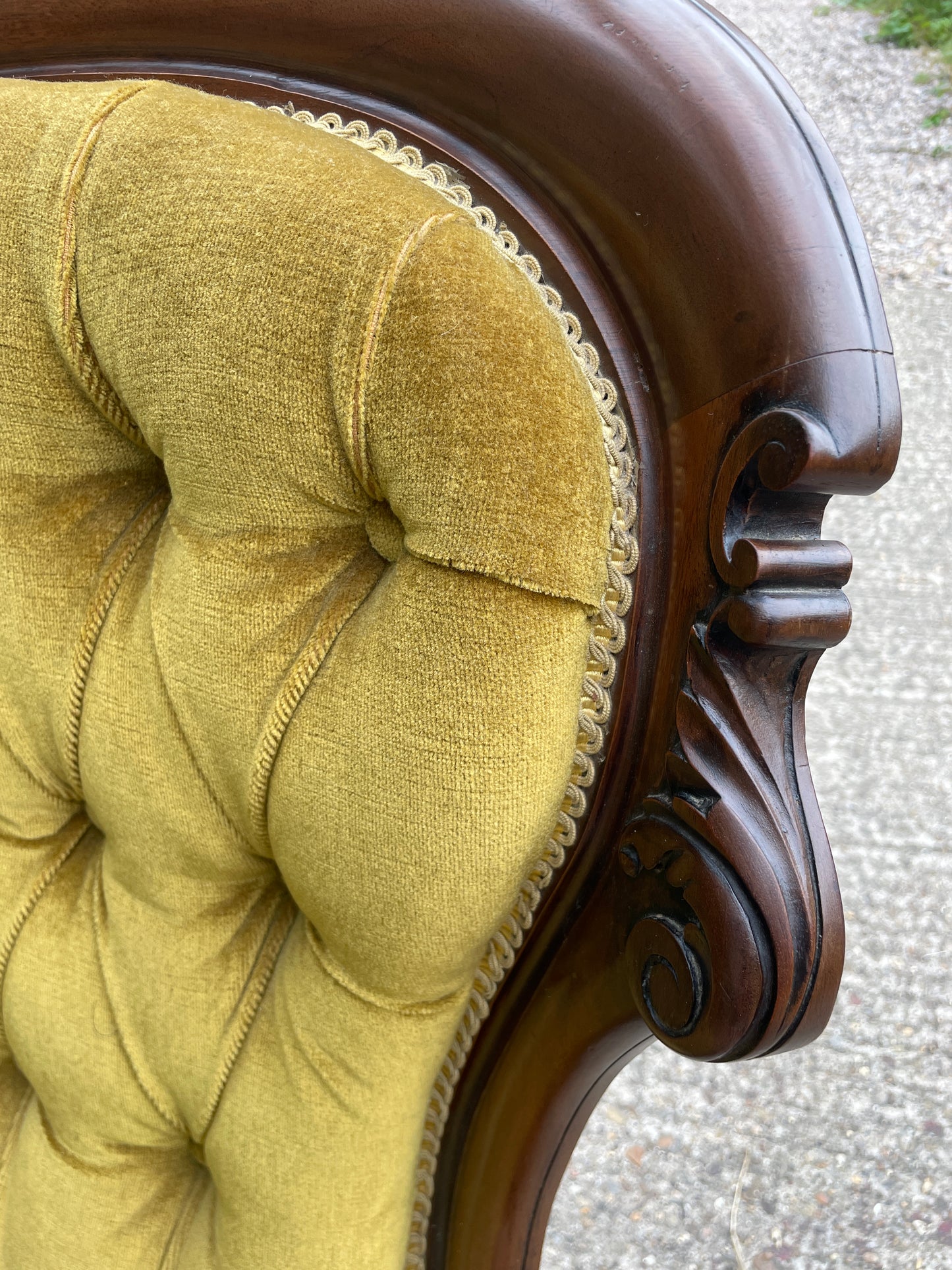 Victorian mahogany salon chair
