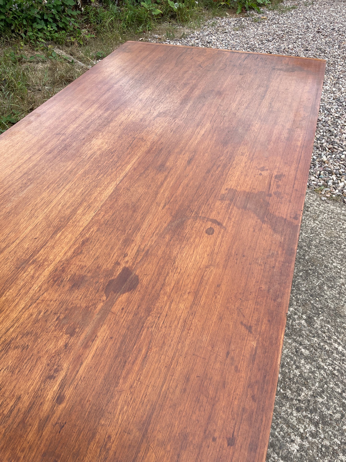Teak distillery table