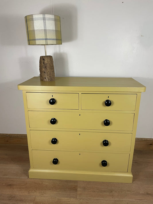 Painted antique chest of drawers