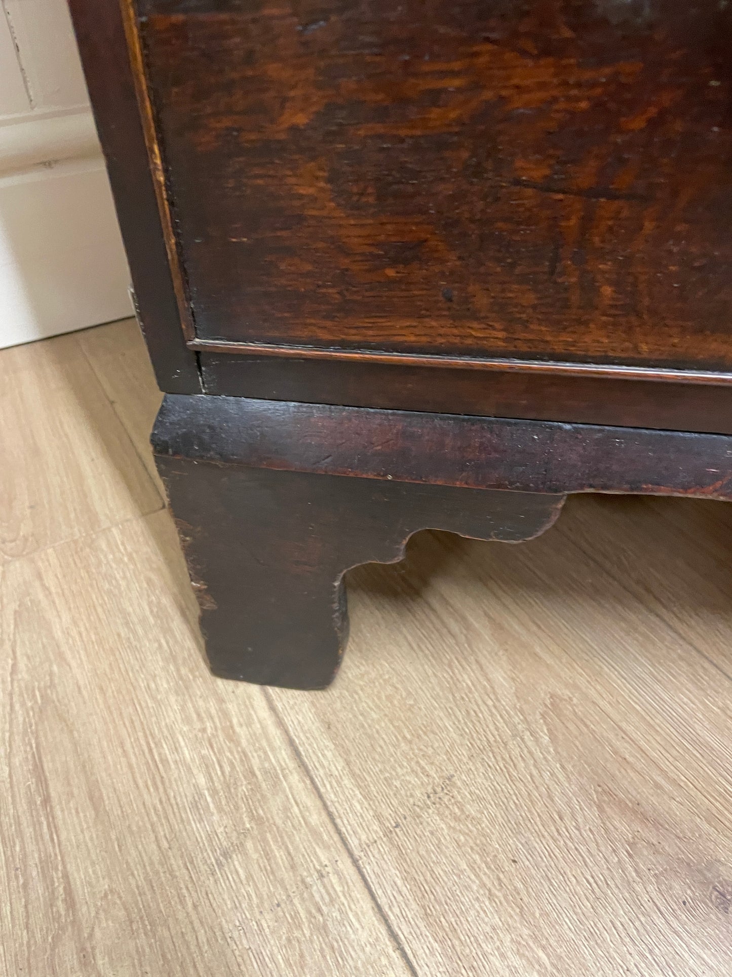 Small Georgian Oak Four Drawer Chest of Drawers