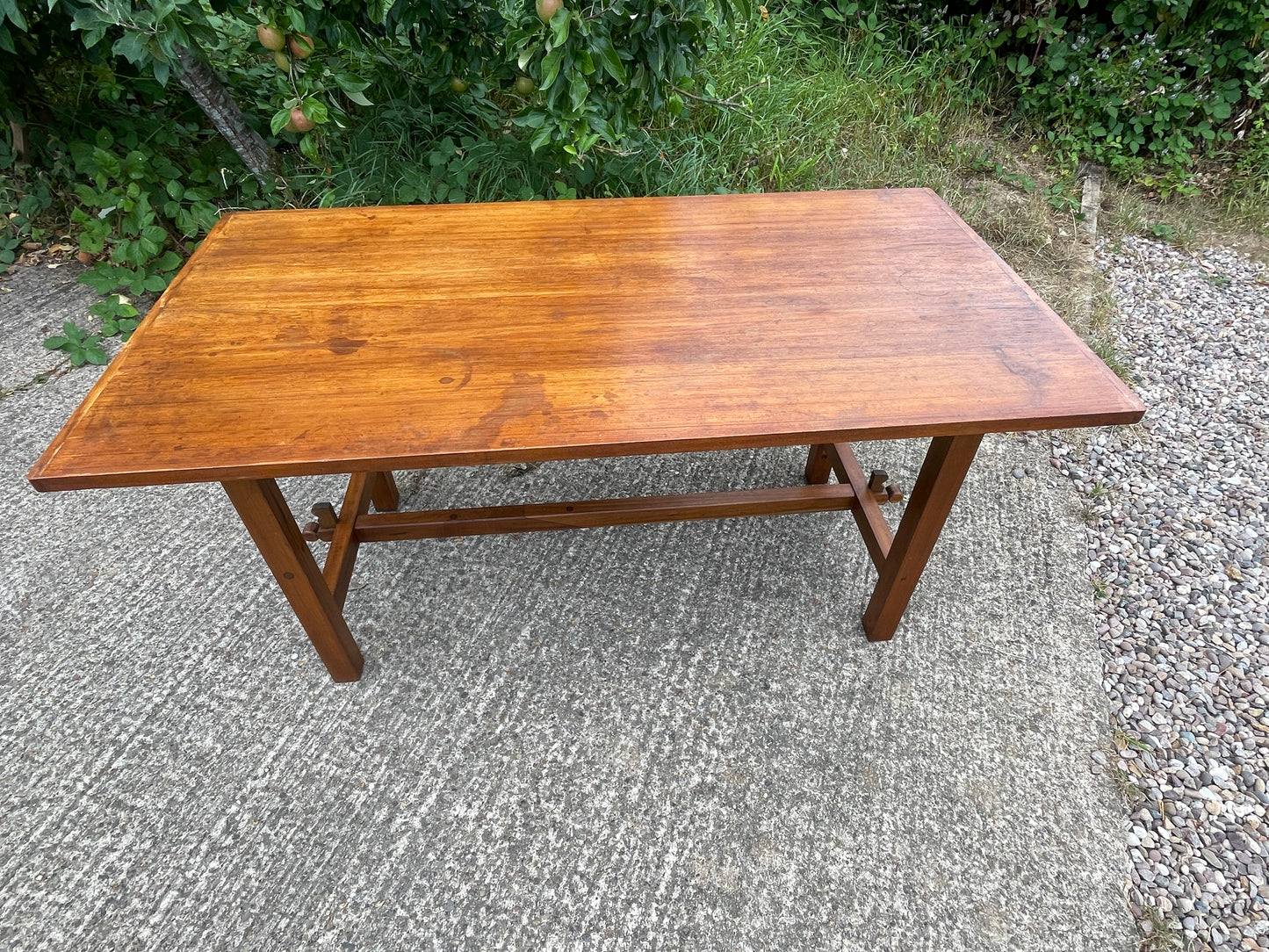 Teak distillery table