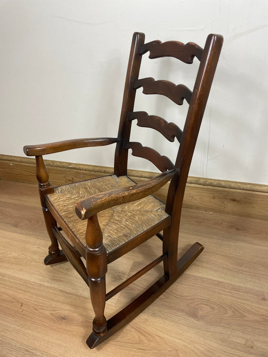 Childs ladder back rocking chair