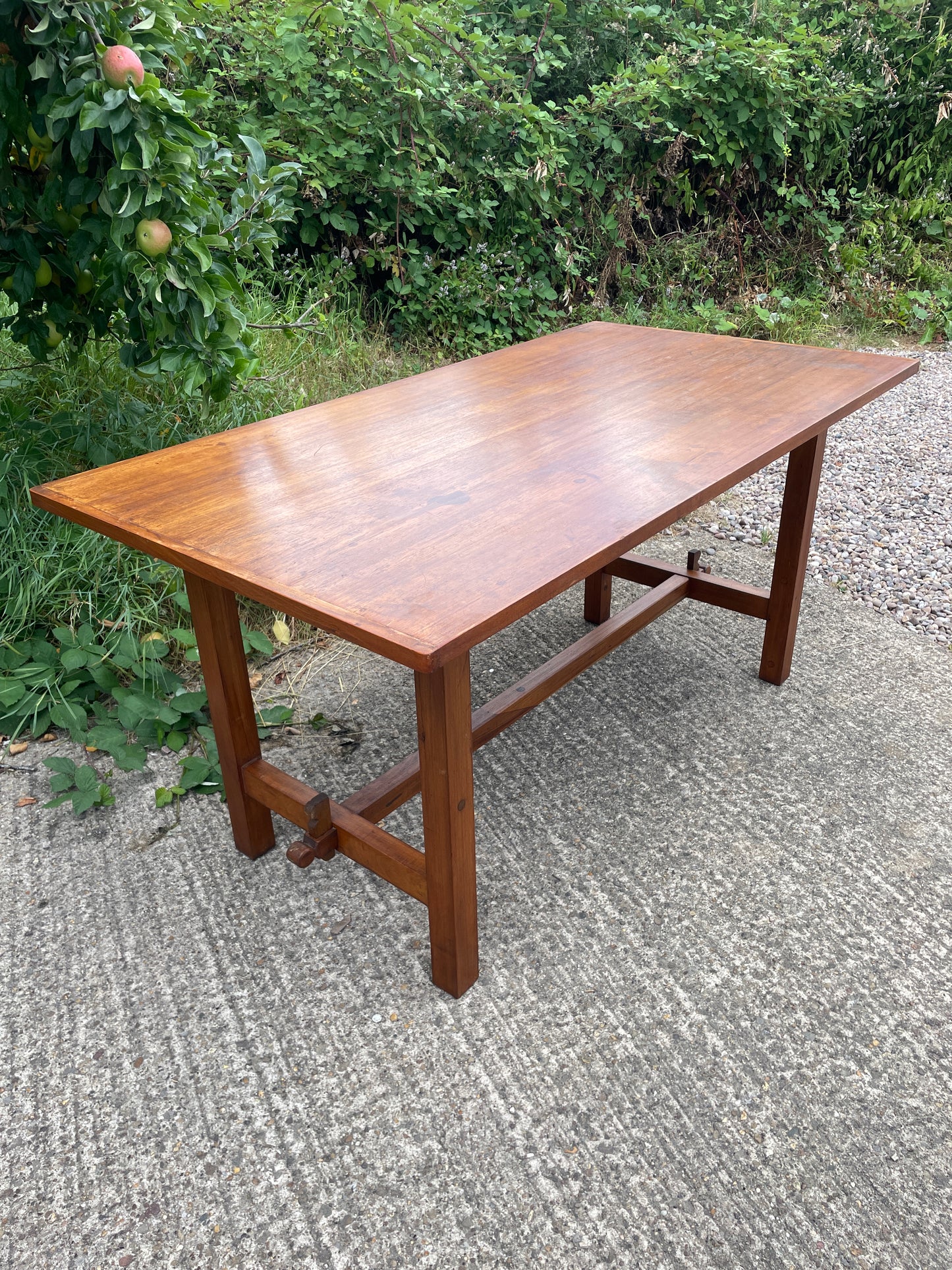 Teak distillery table