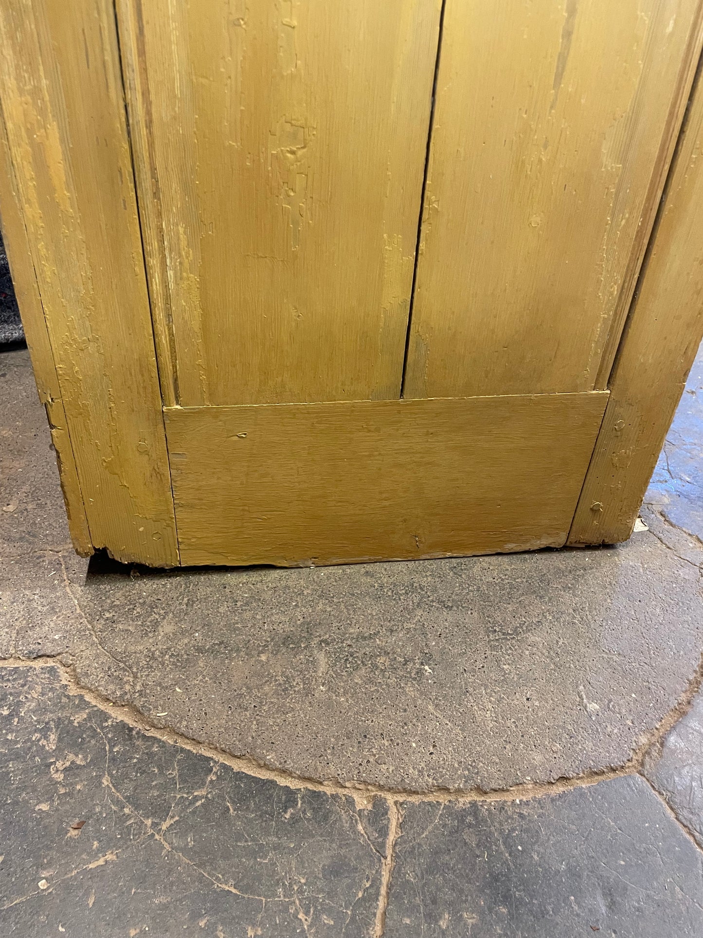 Victorian original painted glazed dresser.