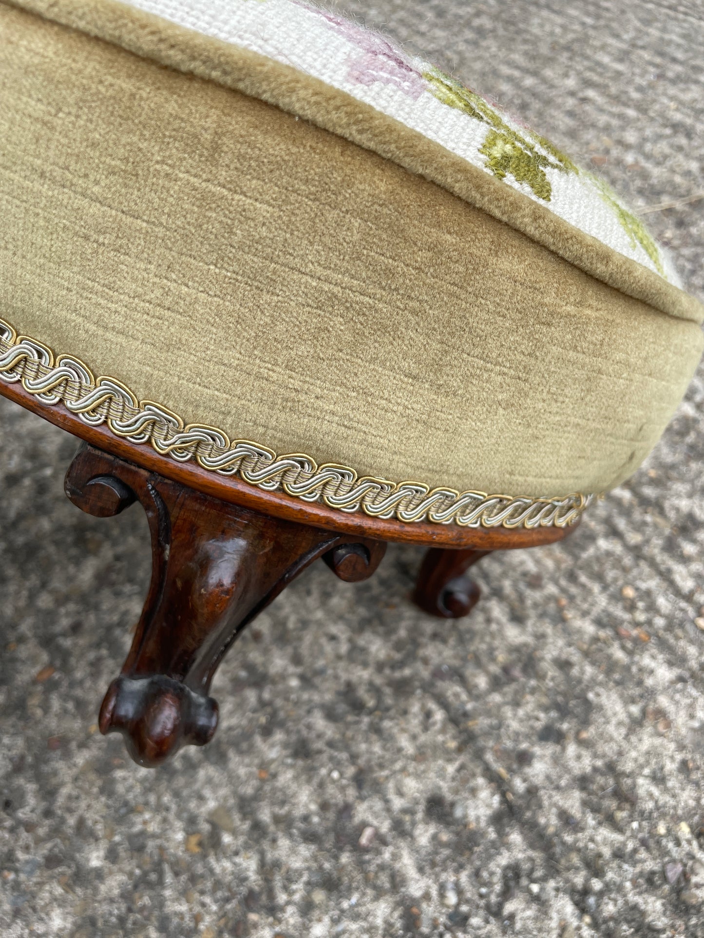 Pair of Victorian foot stools