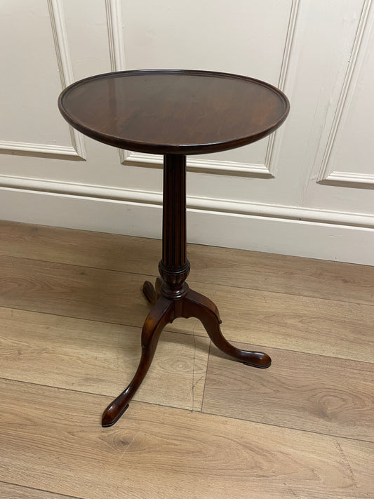 Antique Mahogany Dish Top Wine Table