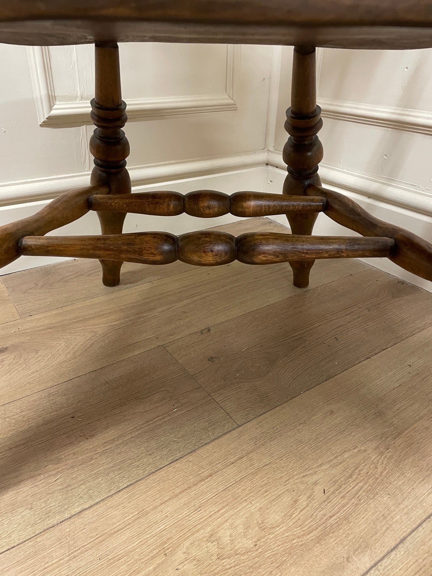 Victorian elm and fruitwood smokers bow chair