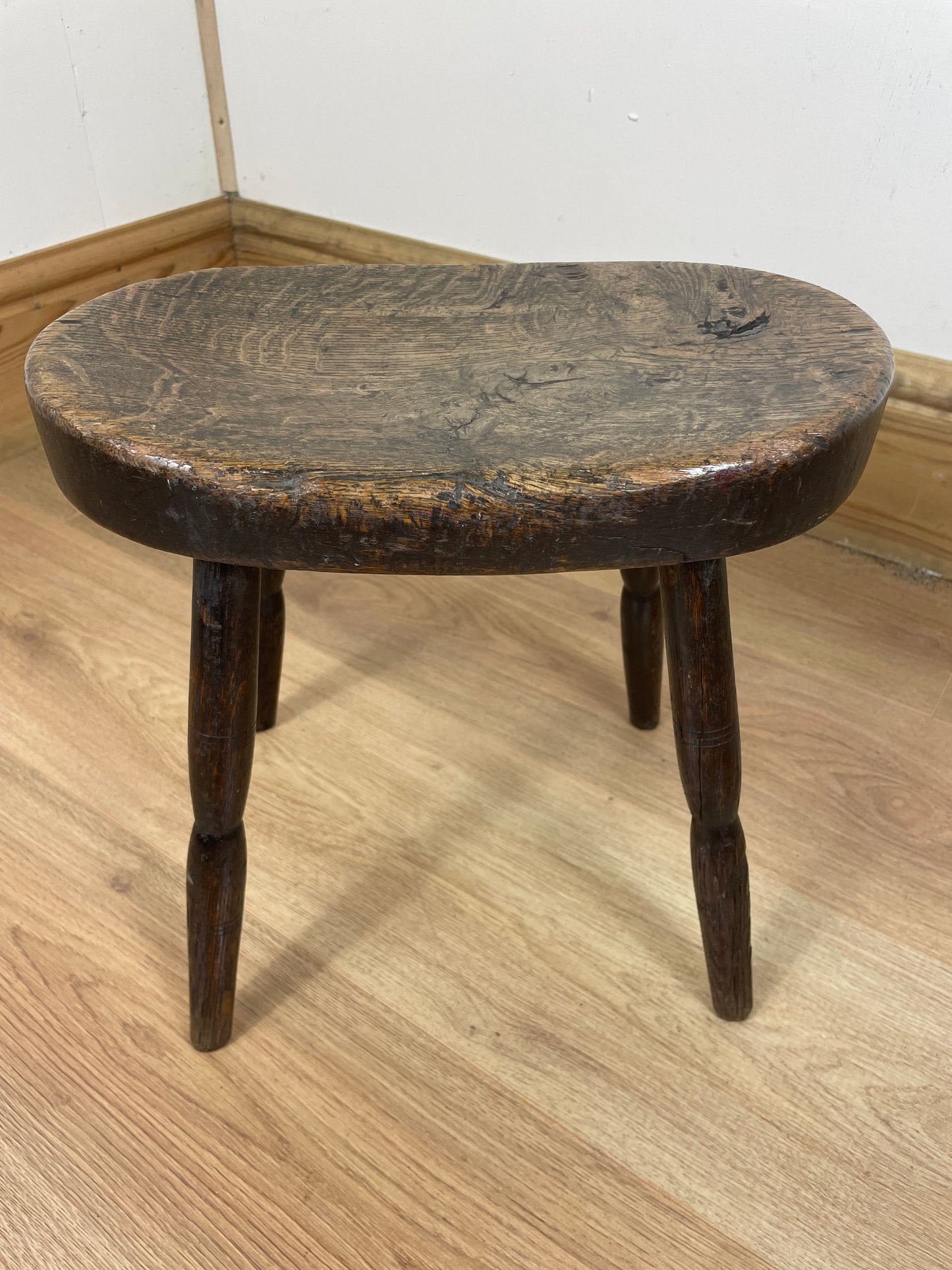 Victorian oak stool