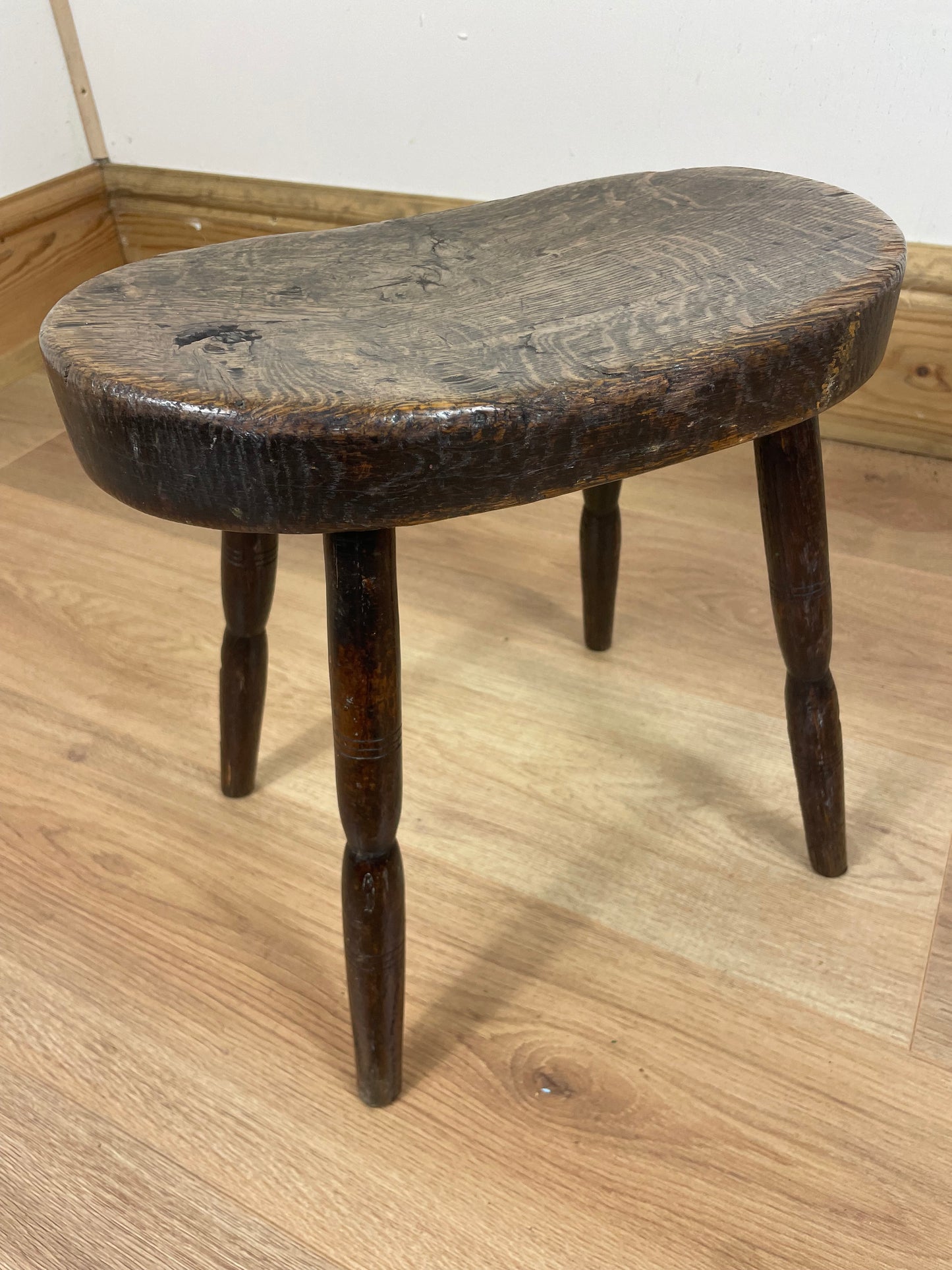 Victorian oak stool