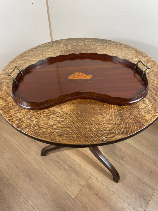 Victorian mahogany tray