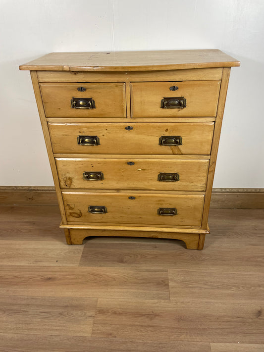 Antique pine chest of drawers