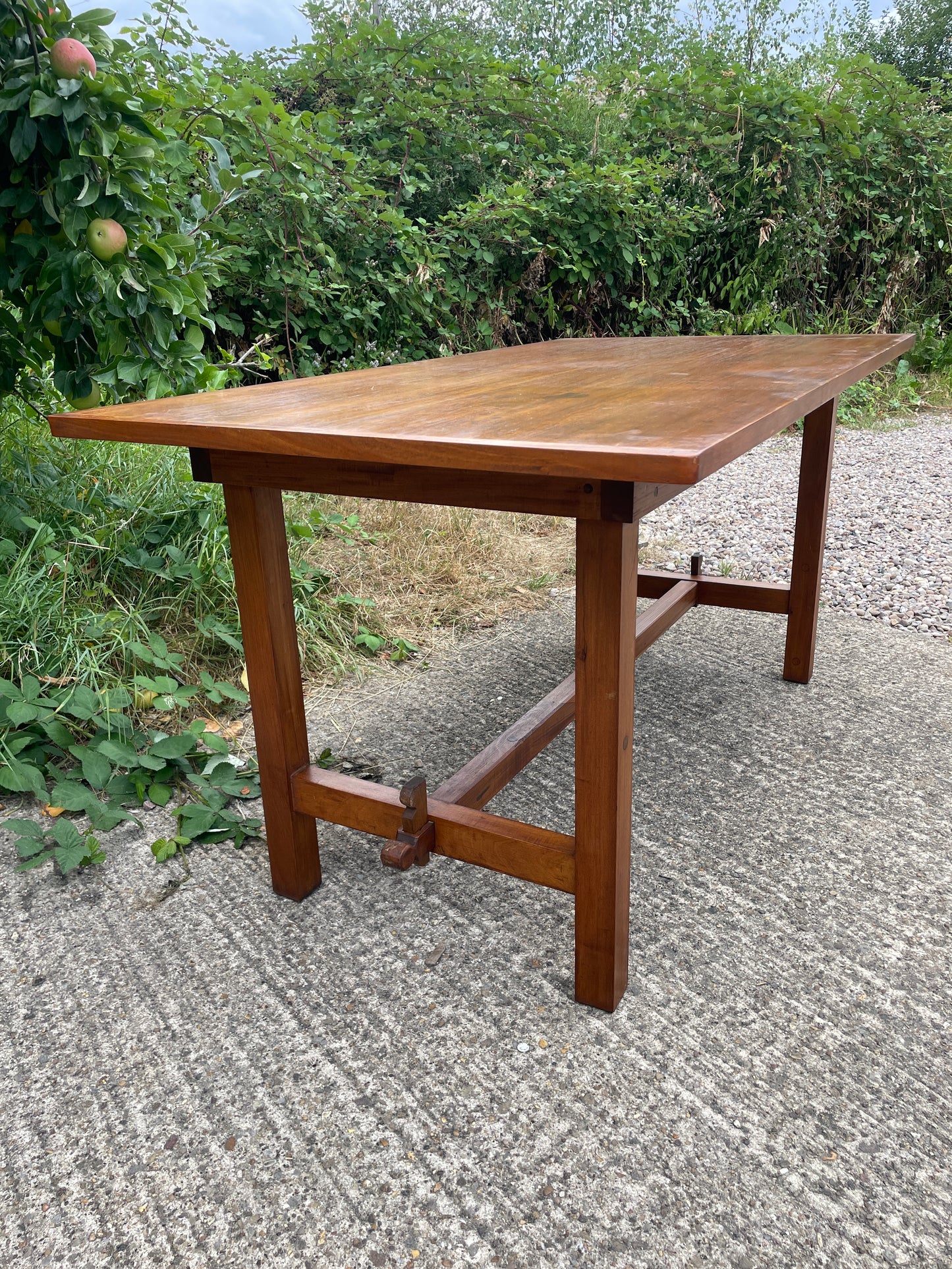 Teak distillery table