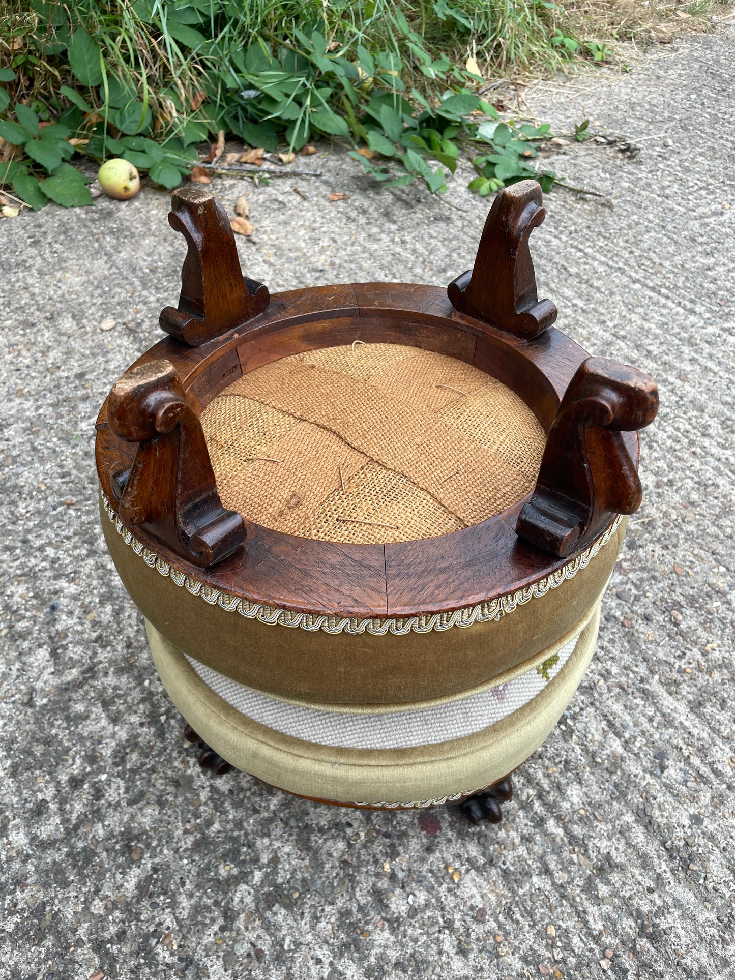 Pair of Victorian foot stools