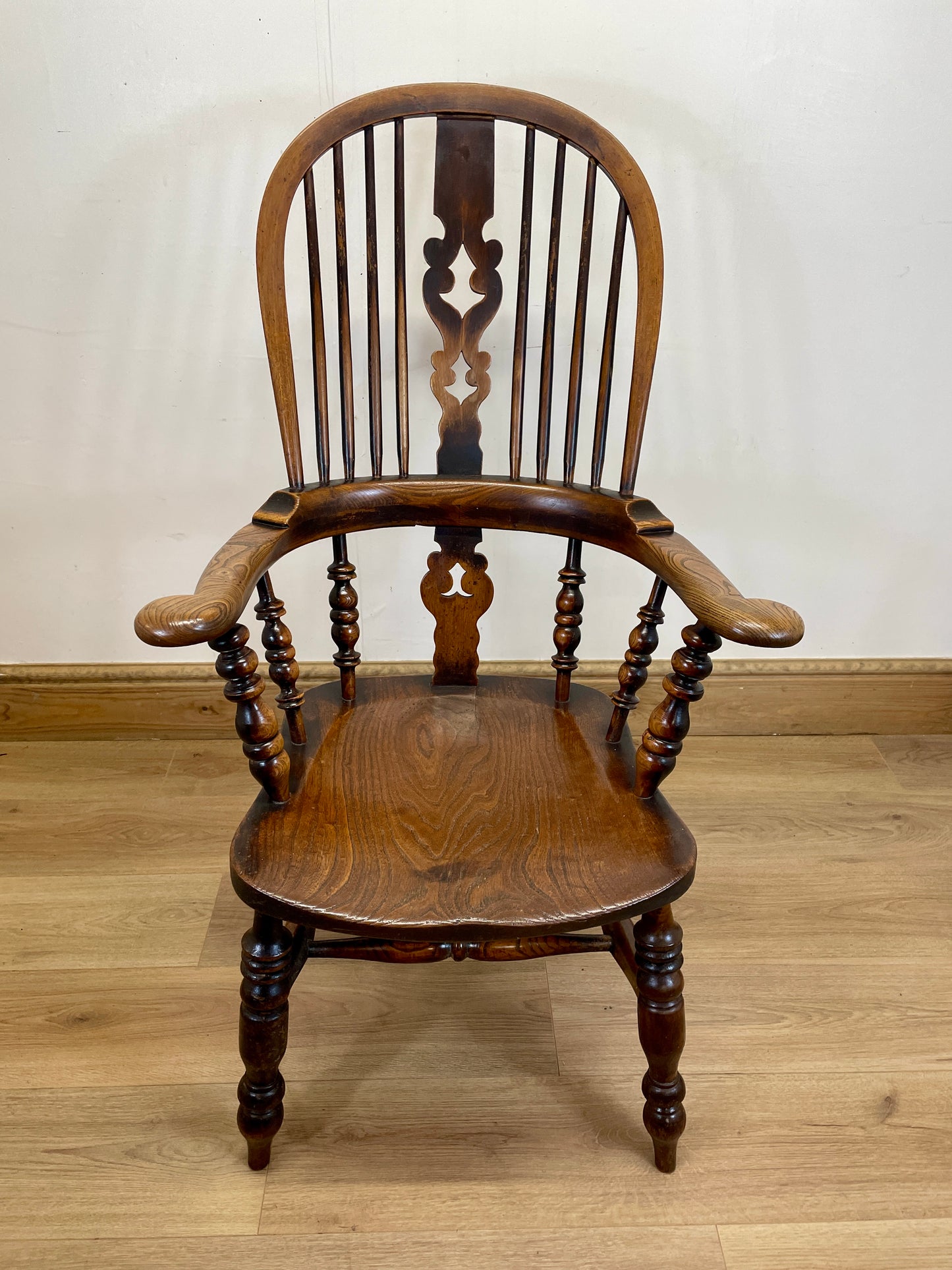 Antique Windsor Armchair Country Farmhouse Stick Back