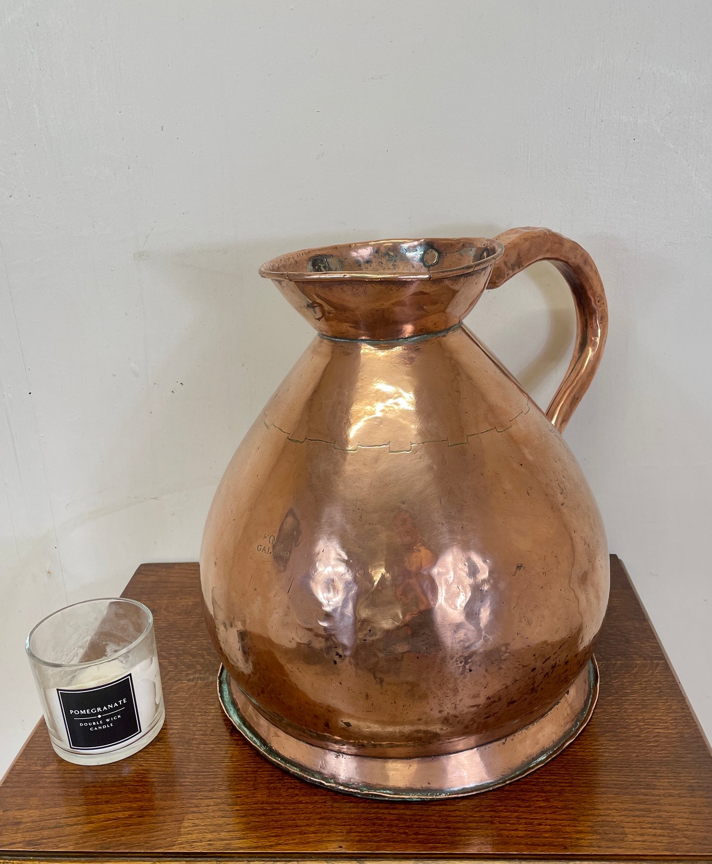 Antique Large 4 Gallon Copper Haystack Measure 34cm Georgian