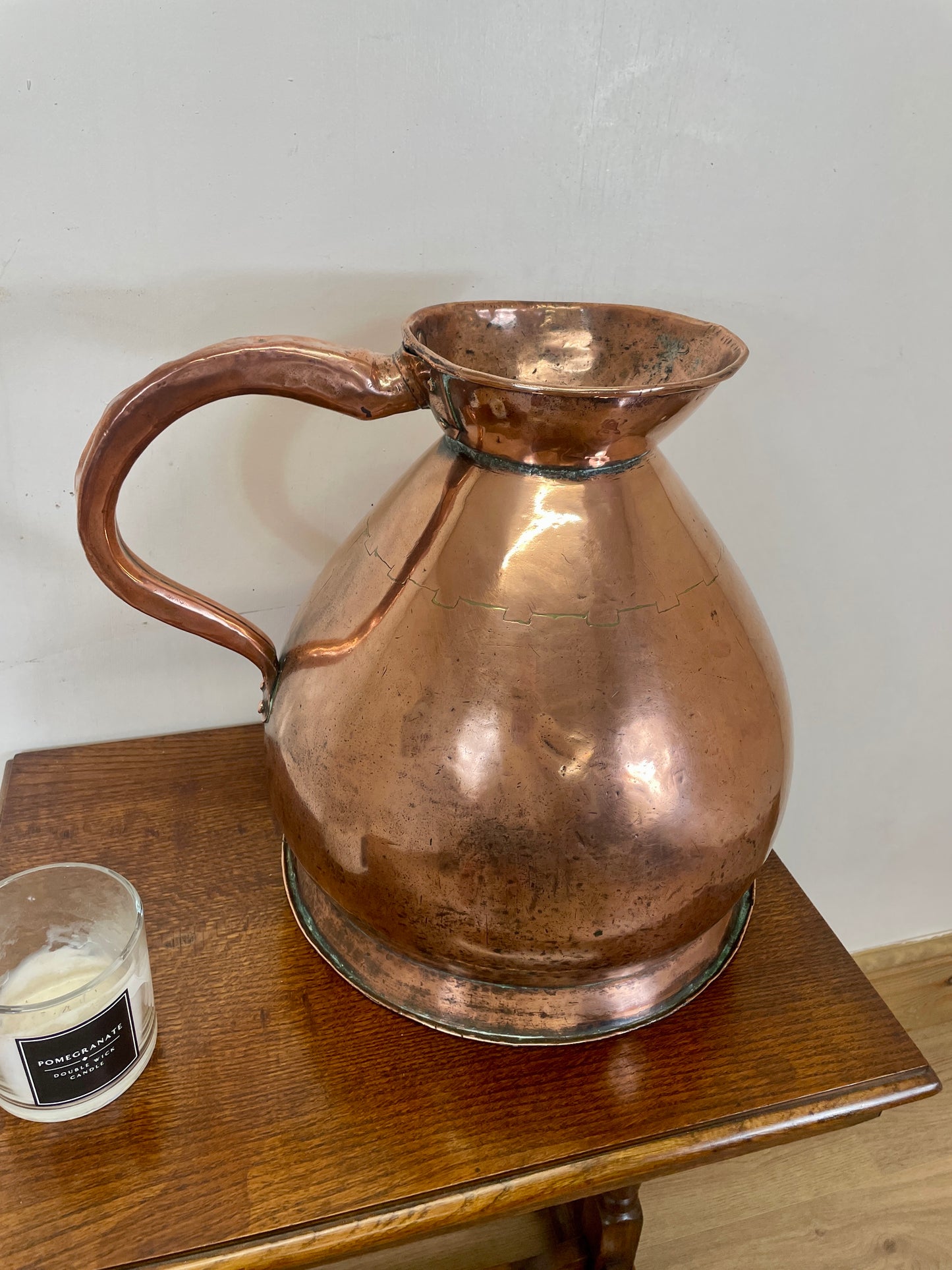 Antique Large 4 Gallon Copper Haystack Measure 34cm Georgian